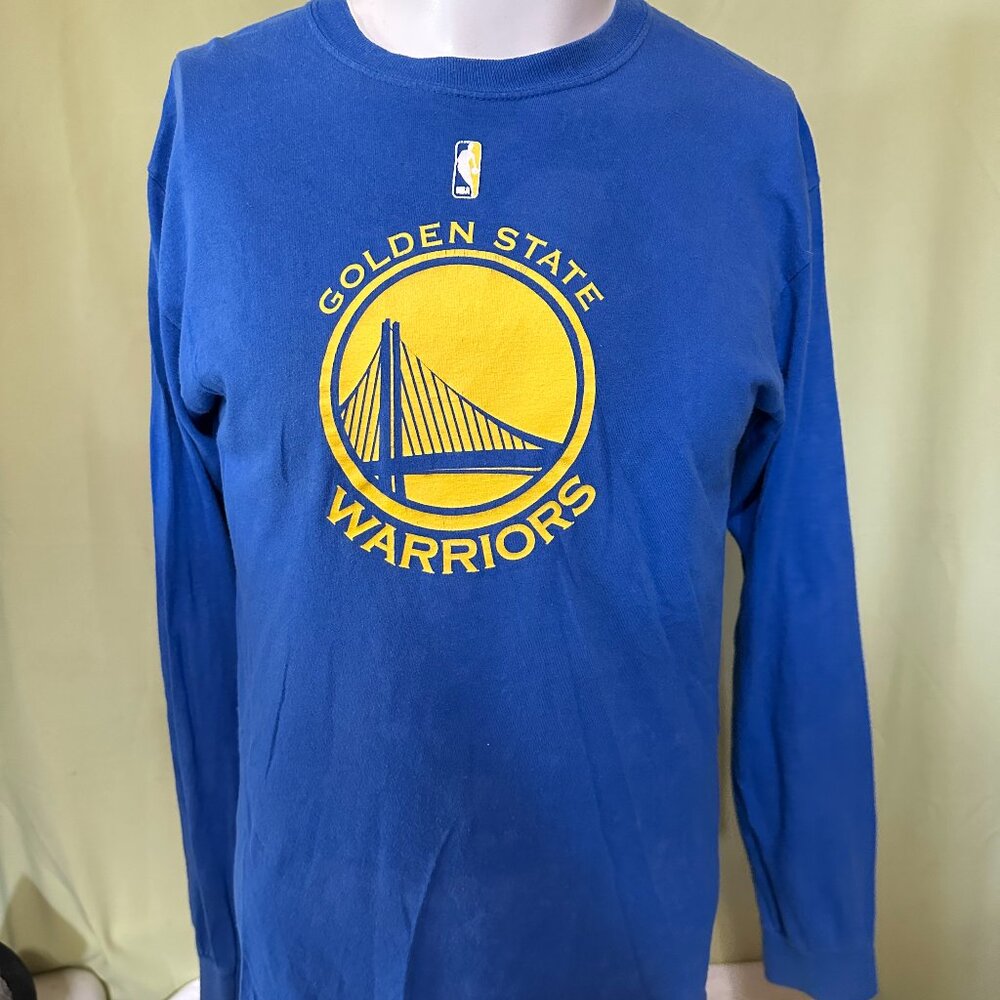 Golden State Warriors Men's Blue LS T Shirt Medium Exclusive Collection